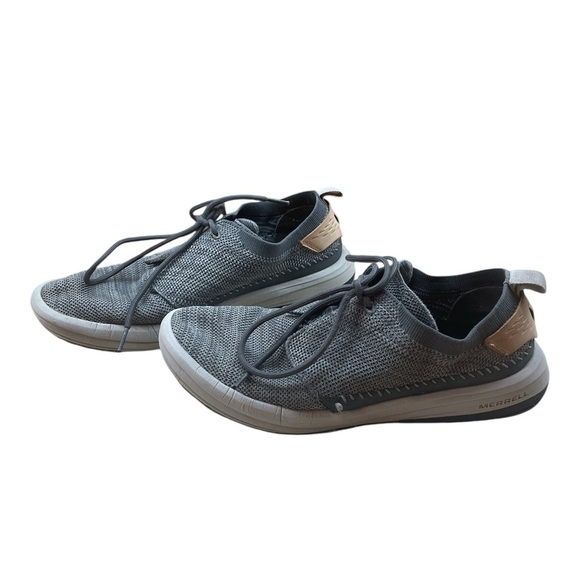 Merrell Turbulence Men’s Sneakers Performance Fabric Vibram Lace Up Gray Size 10 - Picture 1 of 16